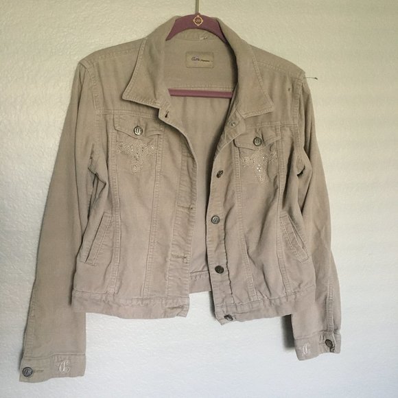 C'est Toi Premium khaki corduroy jacket S - Picture 1 of 11